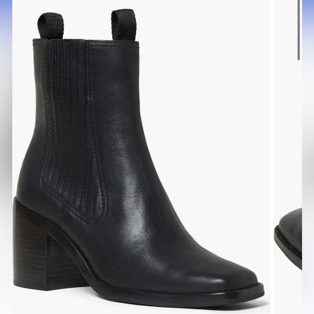 SIZE 9 1/2 | Loeffler Randall Gently Worn Arianna Square Toe Boot